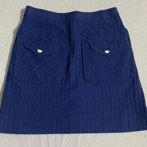 ​Vintage Di Fini Originals Navy Knit Skort 6  Tenniscore Sporty Retro Knit USA
